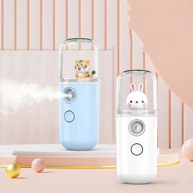 Mini Facial Steamer Nano Spray Moisturizing Vaporizer Face Mist Cold Spray Machine Humidifier Portable Beauty Humidificador USB