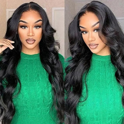 Human Hair Wigs for Black Women HD Body Wave Lace Front Wigs Human Hair Glueless Wigs Human Hair Pre Plucked 10A 13X6 Lace Front Wigs Human Hair Pre Plucked 180 Density Wig 34 Inch