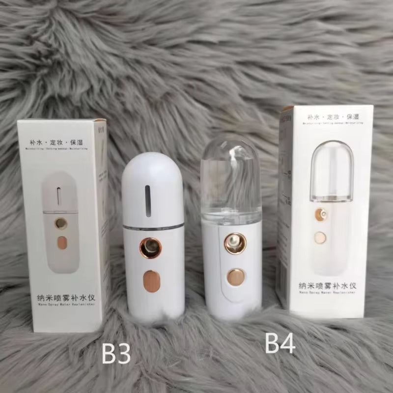 Mini Facial Steamer Nano Spray Moisturizing Vaporizer Face Mist Cold Spray Machine Humidifier Portable Beauty Humidificador USB