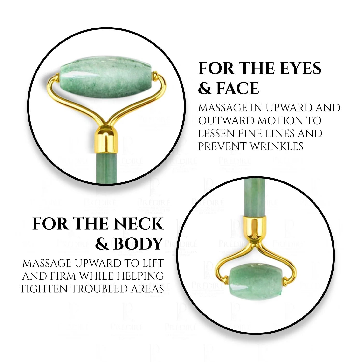 Miracle Stone | Natural Jade Roller Massager | Inflammation, Fine Lines Wrinkle Remover | Face, Eyes, Neck Body Applicator