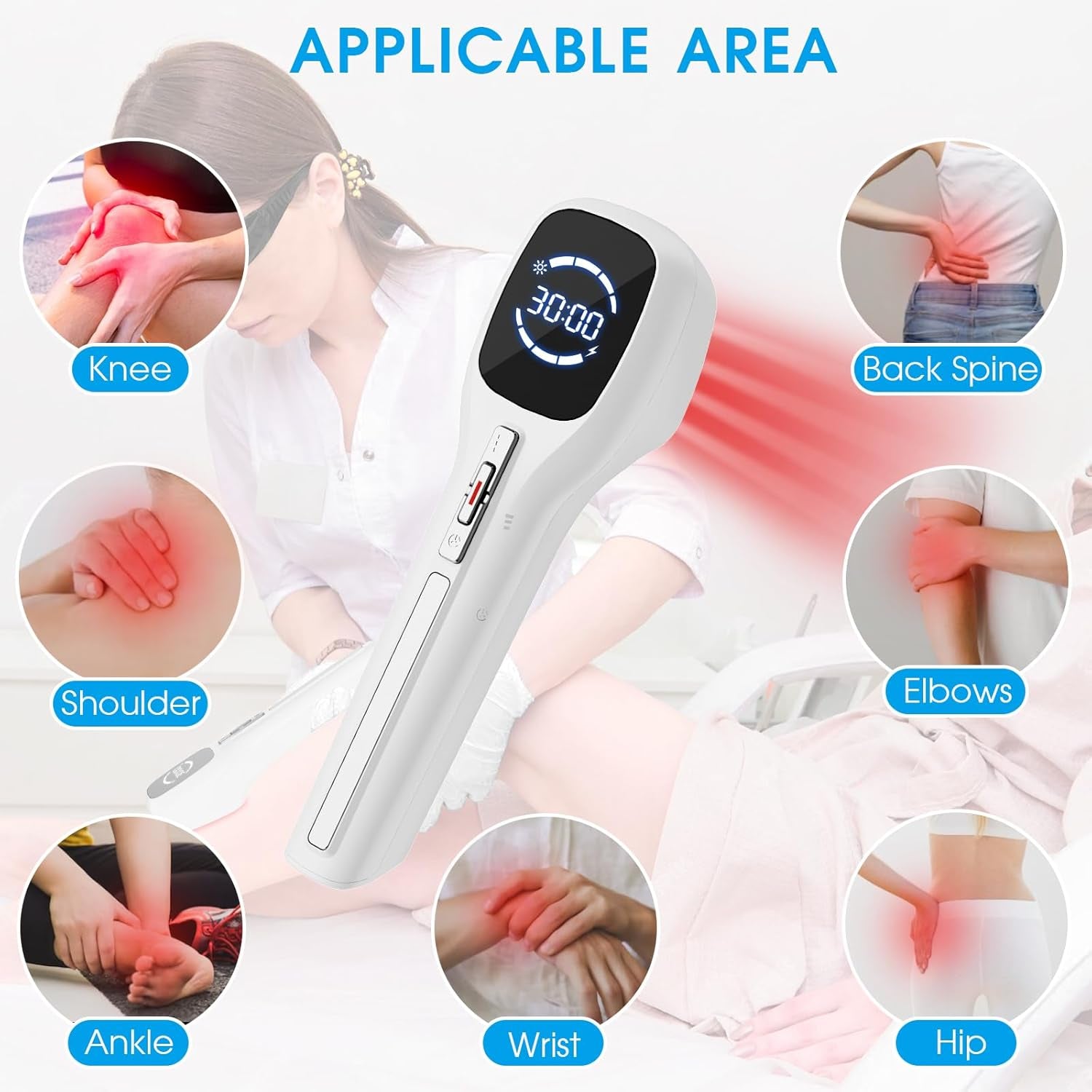 RED Light Device, Lllt Low Level Therapy Device with LED Display & Tripod, Infrared Light Therapy Reduces Fatigue, Red Light Therapy Is Available in a Variety of Modes for Use on Humans/Pet