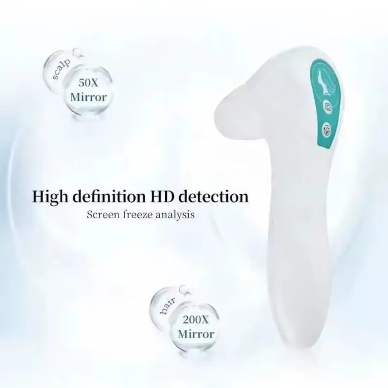 7 in 1 High Frequency Hair Follicle Detection Scalp Treatment Machine Hair Analyze Scalp Care Massage Hair Regrowth Device