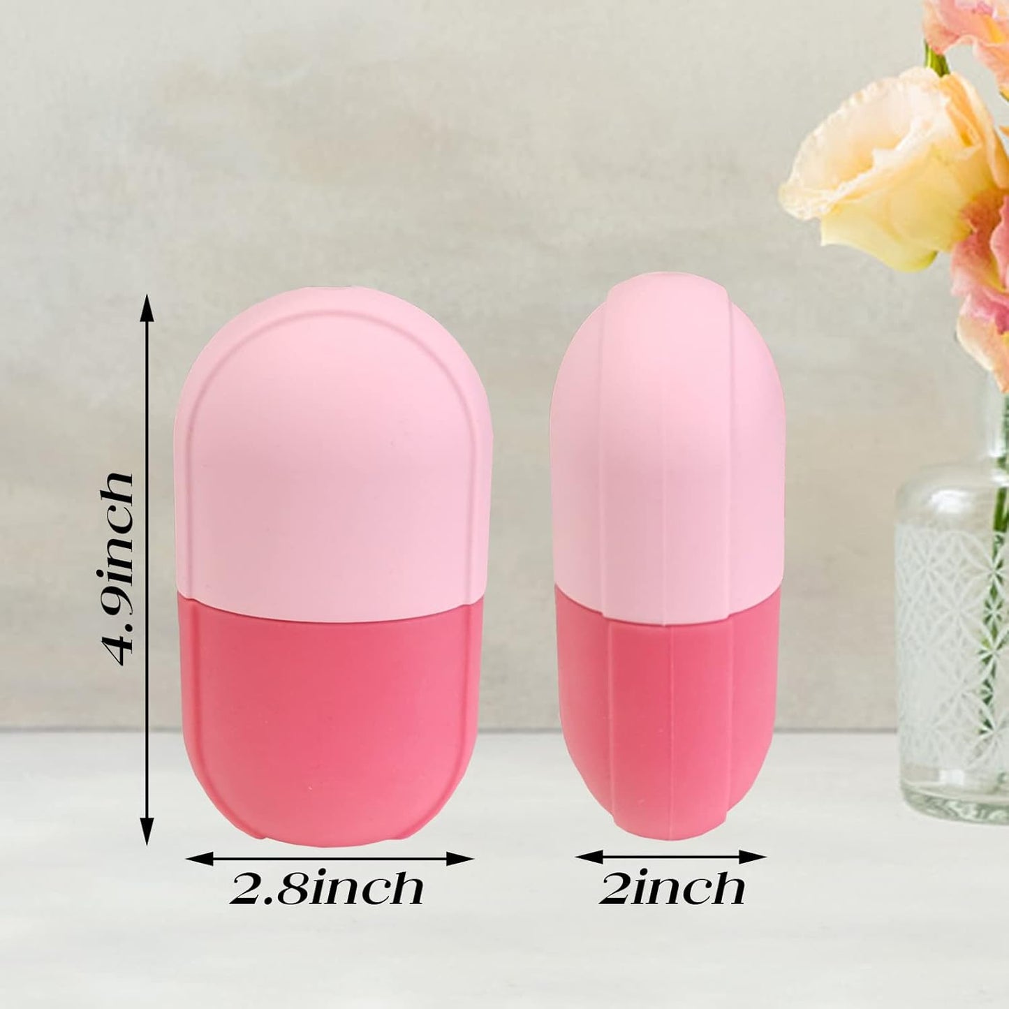 Ice Roller for Face and Eye,Ice Face Roller for Facial Beauty,Shrink Pore Icing Tool,Remove Fine Lines and Edema(Pink)