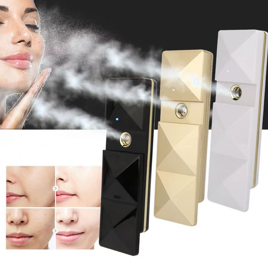 Protable USB Handy Mist Spray Humidifier Rechargeable Face Hydration Atomization Sprayer 6Ml Face Skin Care Tools