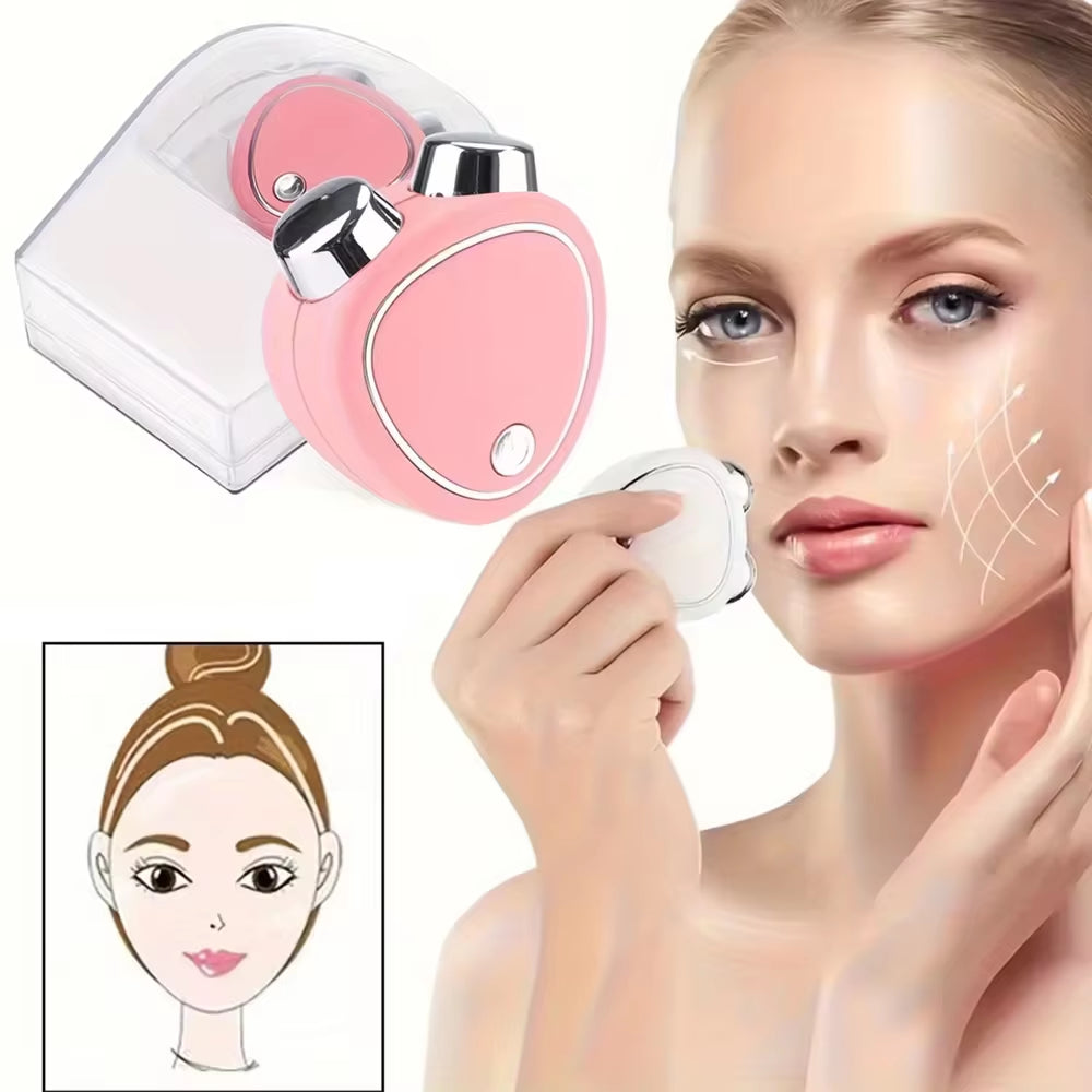 Mini Facial Massage Beauty Instrument Portable USB Charging Multifunctional Skin Care Thin Face Firming Lift Face Home Massager