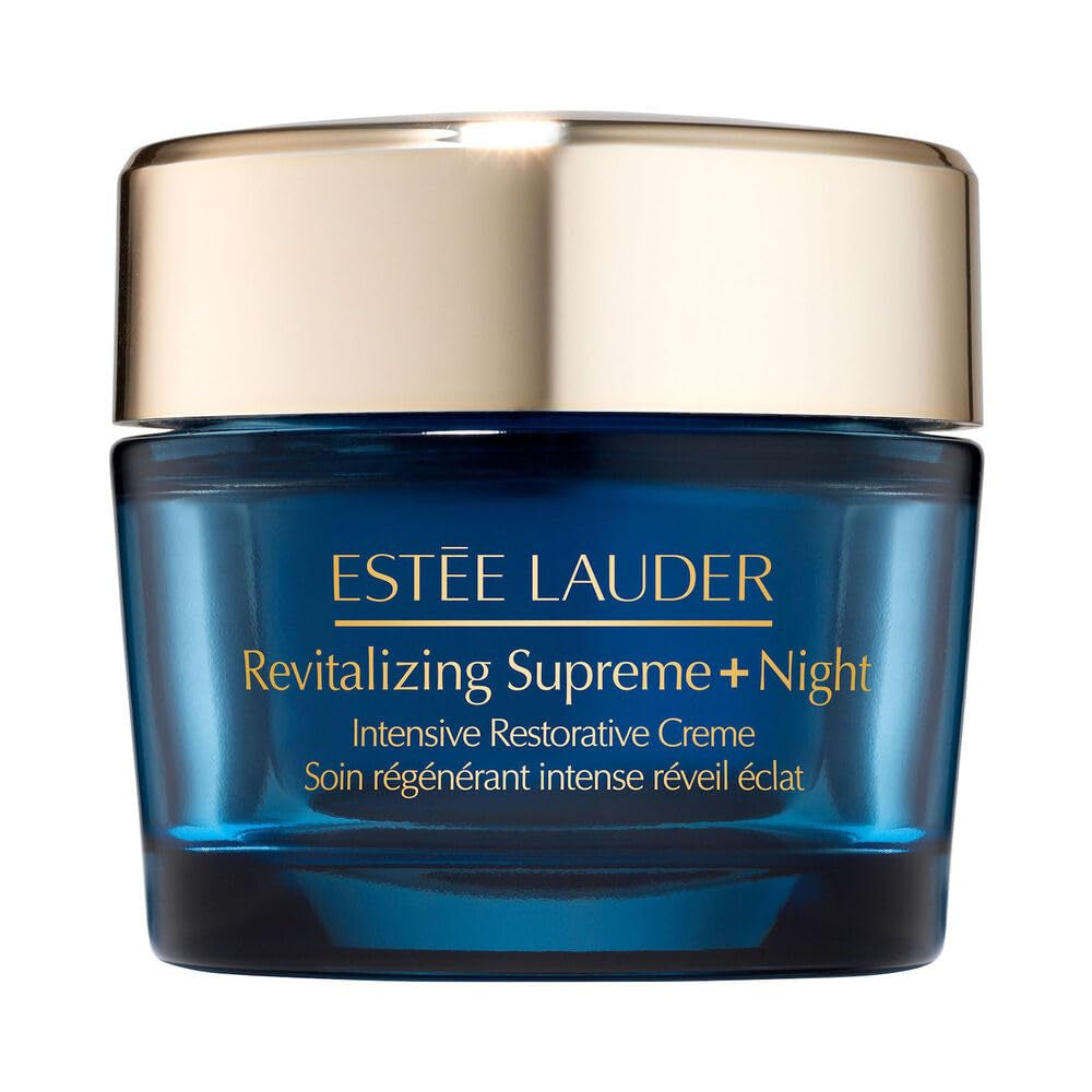 Revitalizing Supreme+ Night Intensive Restorative Anti-Aging Cream Moisturizer with Hyaluronic Acid, 1.7 Ounce